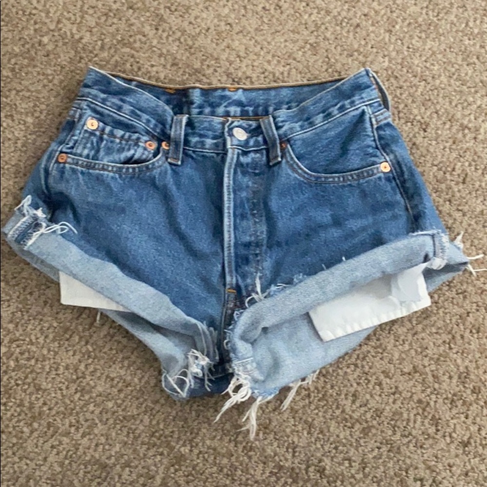 Denim shorts